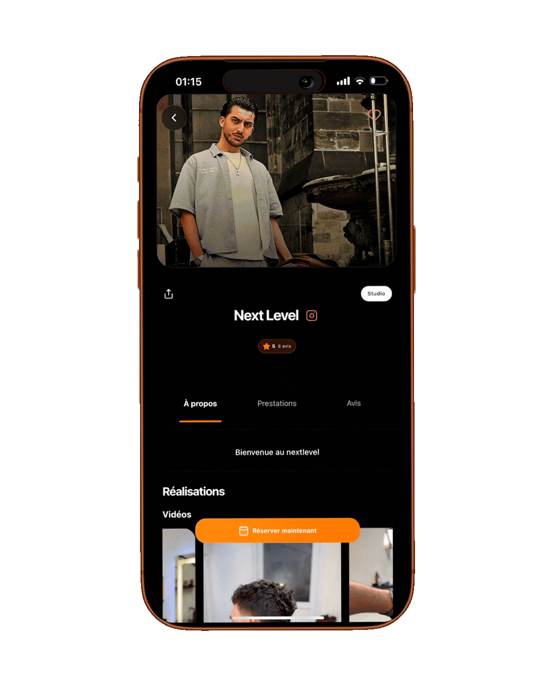 Mockup portfolio vidéo LastLevel